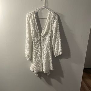 White mini dress